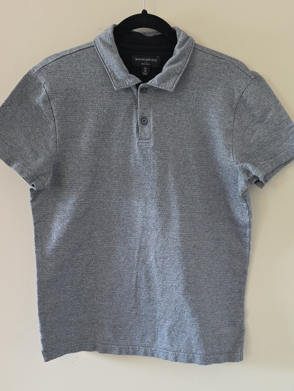 Banana Republic Men’s Heathered Gray Polo